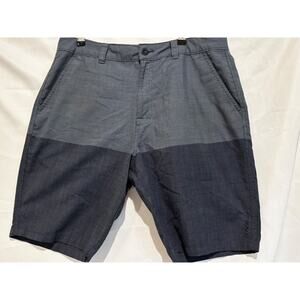 O'neill Shorts Size 36 Men’s Gray Black Pockets Flat Front Golf beach Activewear
